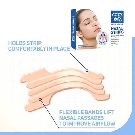 Cozy Nose Better Breathe Nasal Strips Pack Of 10
