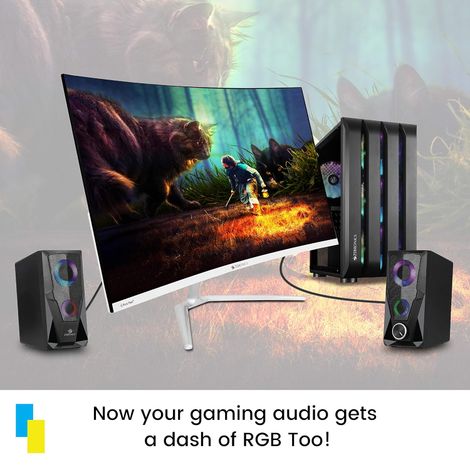 Zeb Warrior 2.0 Multimedia Party Speaker With Aux Connectivity,Usb Powered And Volume Control (No Bluetooth ) - Black