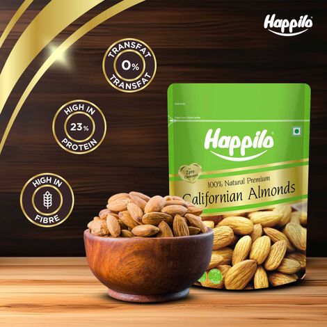 Happilo Premium California Almonds|Badam Giri|Dry Fruits