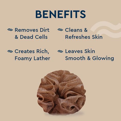 GUBB Lux Sponge Round Loofah - Pebble