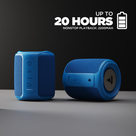 boAt Stone 358 Bluetooth Speaker w/ 10W RMS Stereo Sound & IPX7 Water Resistance (Royal Blue)