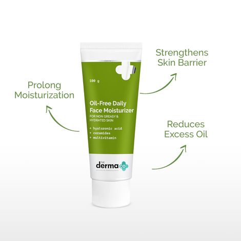 The Derma Co Oil-free Daily Face Moisturizer With Hyaluronic Acid Ceramides For Hydrated Skin