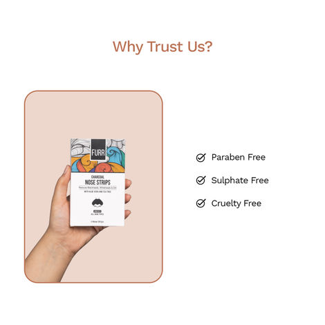 FURR By Pee Safe Charcoal Nose Strips | Instant Blackhead Removal & Deep Pore Cleansing