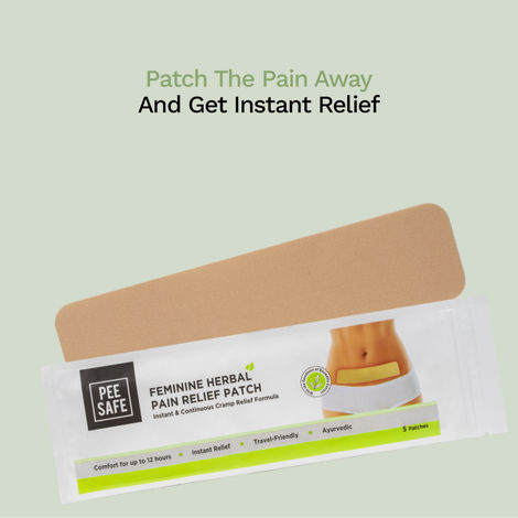 Pee Safe Herbal Pain Relief Patch | Instant Relief from Cramps & Muscular Pain