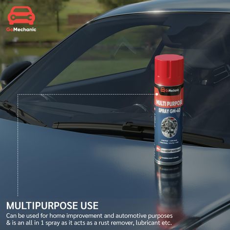 GoMechanic Multipurpose Lubricant Spray 400Ml-Advanced Formula For Rust Prevention