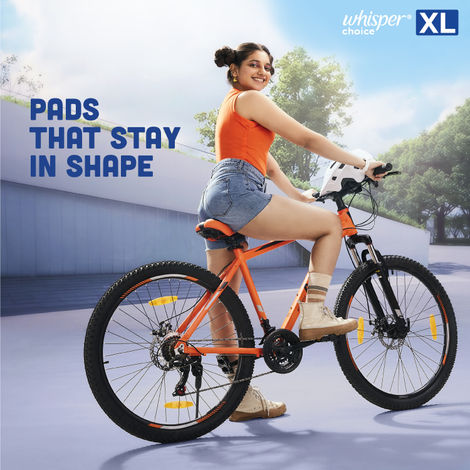 Whisper Choice Sanitary Pads with Wings for Women | XL | 10 pcs