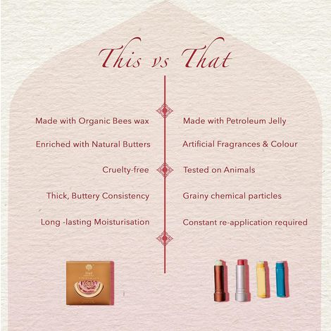 Khadi Essentials Wild Rose Lip Balm With Vitamin E | SPF 20 | Repairs & brightens Lips