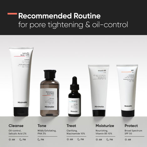 Minimalist Polyhydroxy Acid 3% Face Toner For Oily Skin