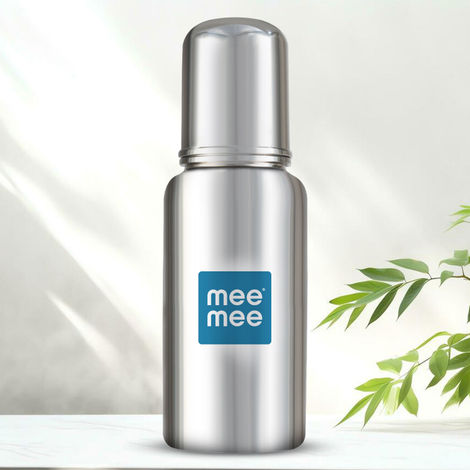 Mee Mee Premium Steel Feeding Bottle Silver
