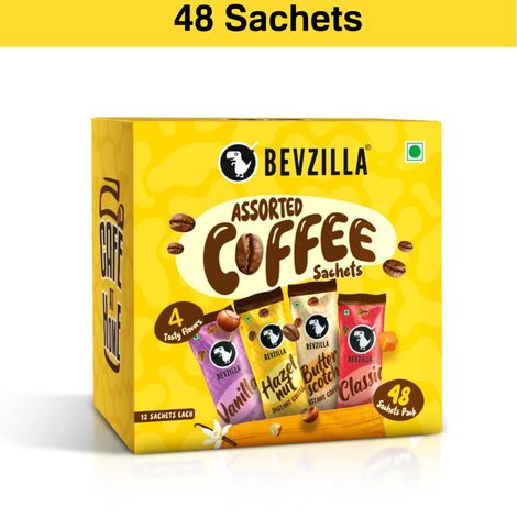 Bevzilla Assorted Flavoured Instant Coffee Powder Sachets