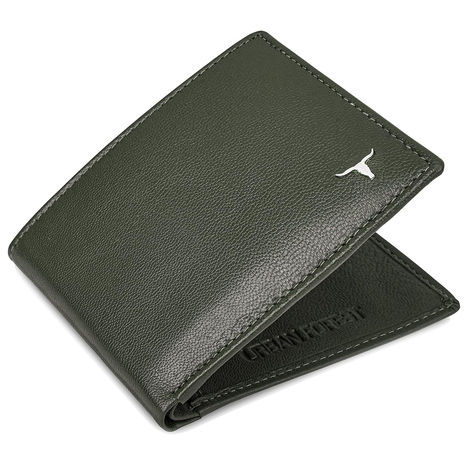 Urban Forest Men's George Leather Wallet | Green