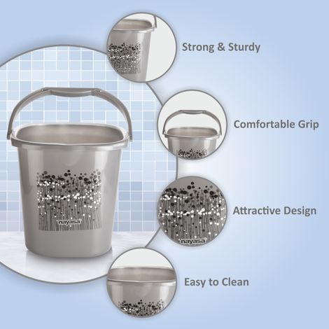 Nayasa Square Ring Bucket Funk - 25L - Black