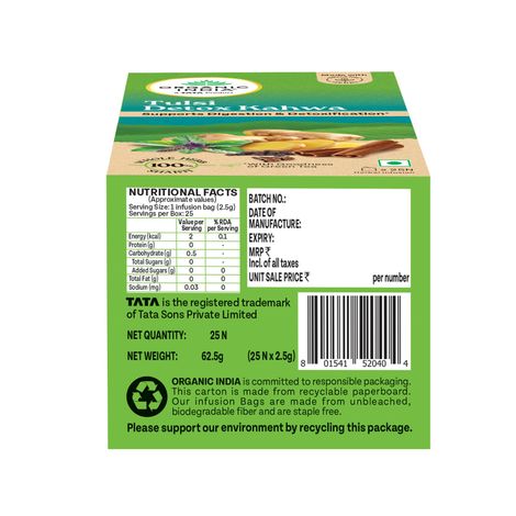 Organic India Tulsi Detox Kahwa Organic Green Tea