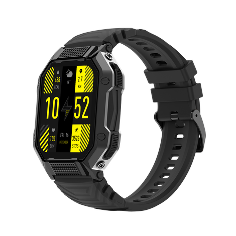 Fire-Boltt Shark Smartwatch | 1.82" Display | BT Calling - Black
