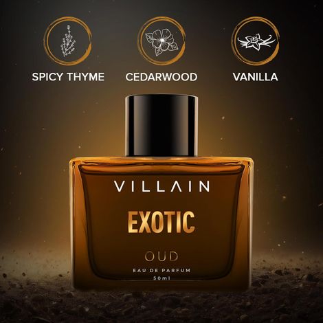 Villain Exotic Oud Luxury Premium Long - Lasting Fragrance Eau De Perfum For Men