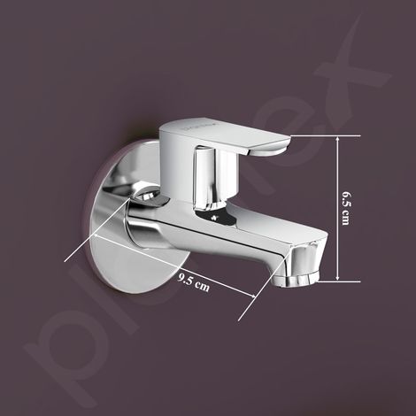 Plantex Single Lever Bib Cock (Mirror Chrome Finish)