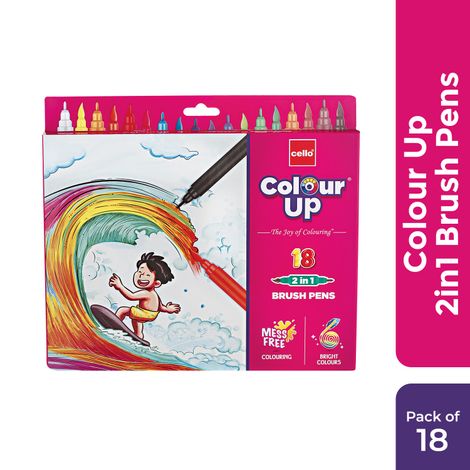 Cello Colourup Brushtip Assorted Shades (Pack of 1)
