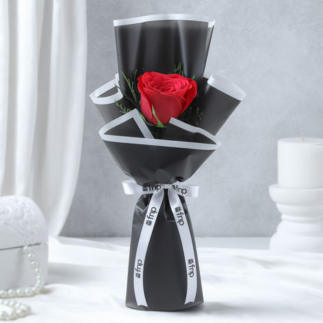 FNP Single Red Rose Bouquet