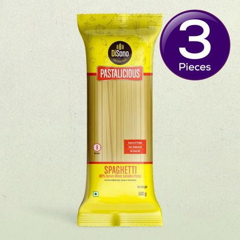 Disano Spaghetti Pasta, 100% Durum Wheat, No Maida Combo