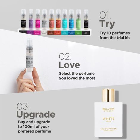Bella Vita Luxury White Oud Eau De Parfum Unisex Perfume for Men & Women
