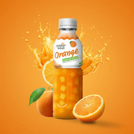 Paper Boat Orange Juice | Juicy Sips, Chewy Bites | Refreshing Fruit Drink