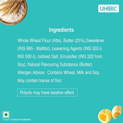 UNIBIC Sugar Free Multigrain Cookies | 0% Maida | Low Gi