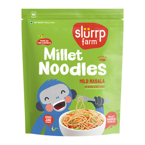 Slurrp Farm Millet Noodles - Mild Masala | No Maida and Not Fried Combo