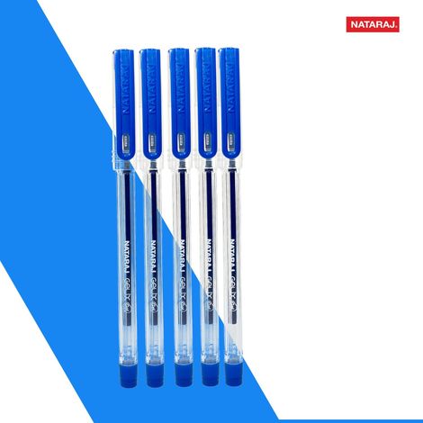 Nataraj Gelix Gel Pen, Japaness Waterproof ink, Clear & smooth writing Pack of 5