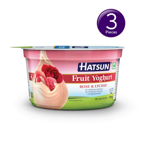 Hatsun Fruit Yoghurt Rose And Lychee Combo