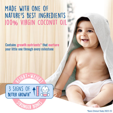 Parachute Advansed Baby Massage Oil For New Born 100% Virgin Coconut Oil Growth Vitamin E