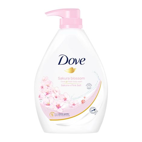 Dove Go Fresh Body Wash | Sakura Blossom & Pink Salt | For Moisturised Skin