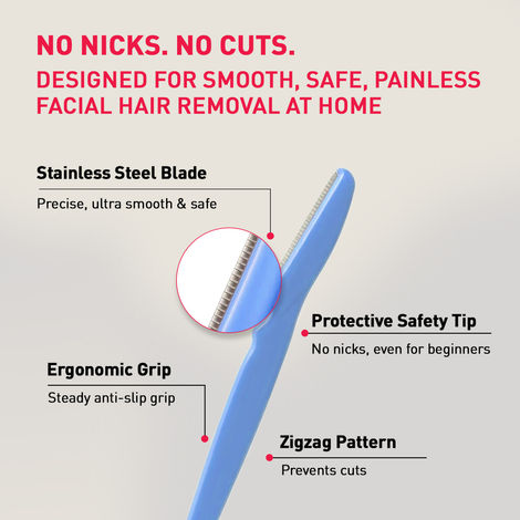 Sirona Reusable Face Razors For Women For Facial Hair - Pack Of 3