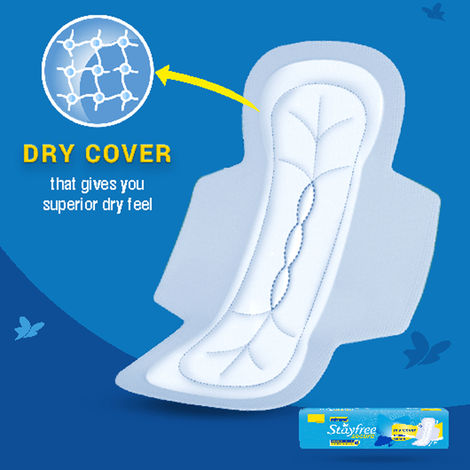 Stayfree Secure Regular Sanitary Pads | Regular | 6 pcs