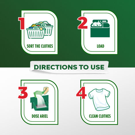 Ariel Complete Detergent Powder | Removes 100 Tough Stains in 1 wash