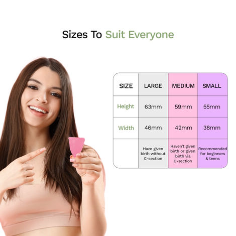 Pee Safe Menstrual Cup | Leak-Free, Comfortable & Reusable - Medium