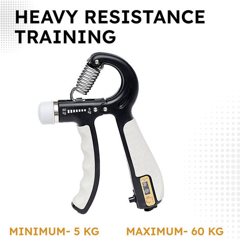 Slovic upto 60kg Adjustable Hand Grip Strengthener for Forearm & Wrist Strengthening with Counter