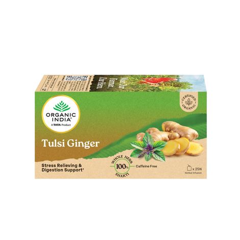 Organic India Tulsi Ginger Organic Herbal Tea