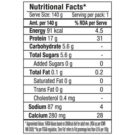 Epigamia 17g Protein Turbo Yogurt Natural