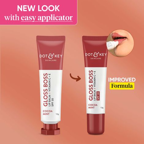 Dot & Key Gloss Boss Tinted Lip Balm SPF 30 Vitamin C + E - Cocoa Mint