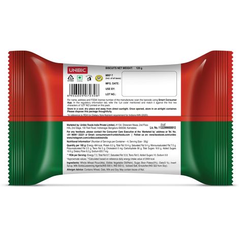 UNIBIC Oatmeal Digestive Cookies