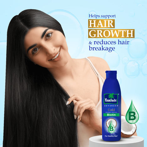Parachute Advansed Biotin & Coconut Hair Oil | Deep Nourishment for Fuller Hair