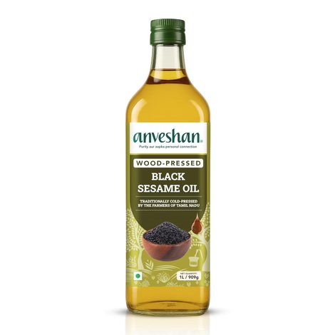 Anveshan Black Sesame (Til-Gingelly) Wood Cold Pressed Oil
