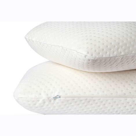 Wakefit Super Soft Foam Pillow | Regular Size | 21.5 x 13.75 x 5 inches | White | Pack of 2