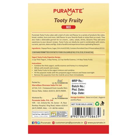 Puramate Tooty Fruity Mix