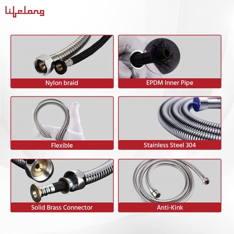 Lifelong Llbahf09 Abs Health Faucet With Ss-304 Grade 1.25 M | Jet Spray For Toilet