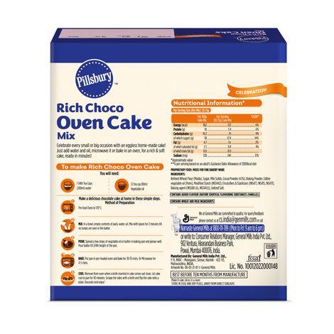 Pillsbury Rich Choco Oven Cake Mix - Egg Free