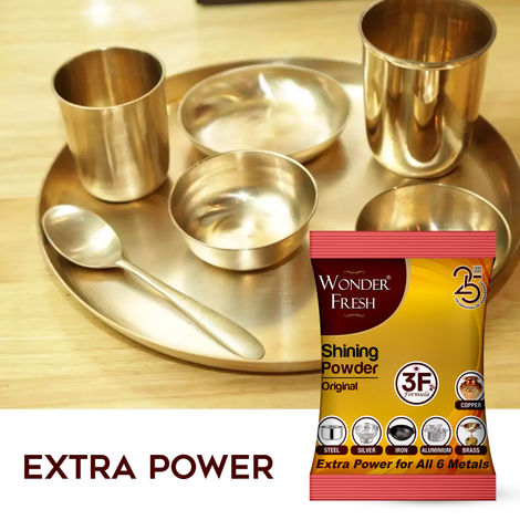 Wonder Fresh Shining Powder For Copper, Brass, Aluminium, Iron, Silver & Steel