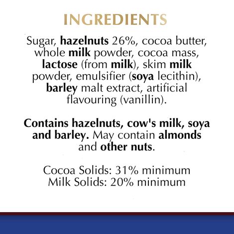 Lindt Swiss Milk Chocolate With Roasted Hazelnuts