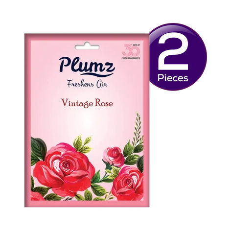 Plumz Vintage Rose Air Freshener Combo