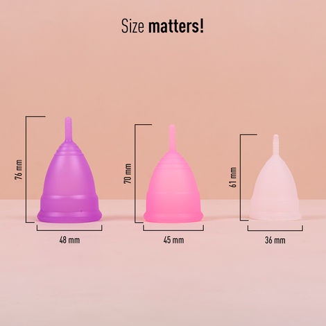 Sirona Reusable Menstrual Cup With Pouch - Medium